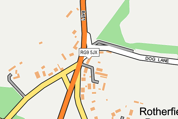 RG9 5JX map - OS OpenMap – Local (Ordnance Survey)