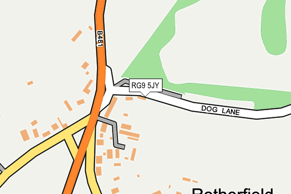 RG9 5JY map - OS OpenMap – Local (Ordnance Survey)