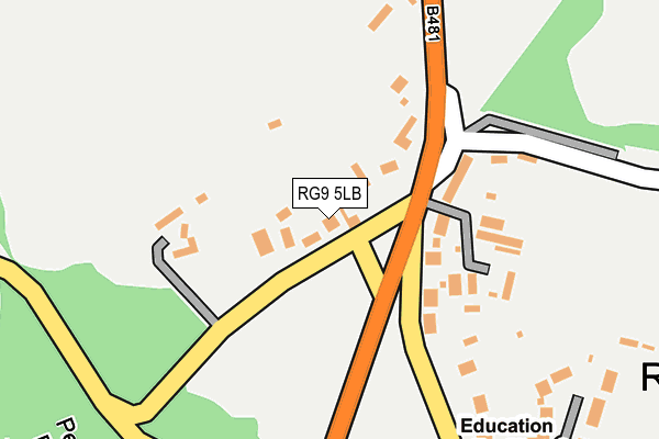 RG9 5LB map - OS OpenMap – Local (Ordnance Survey)