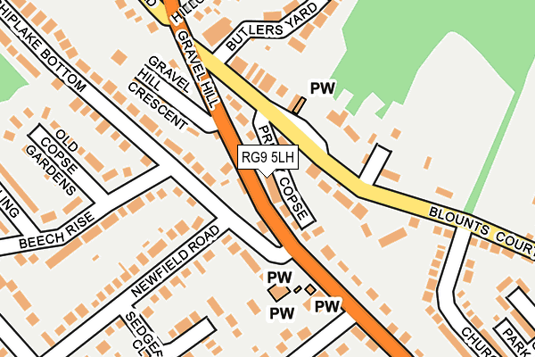 RG9 5LH map - OS OpenMap – Local (Ordnance Survey)