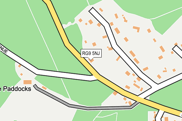 RG9 5NJ map - OS OpenMap – Local (Ordnance Survey)