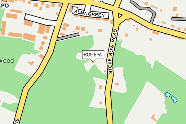 RG9 5PA map - OS OpenMap – Local (Ordnance Survey)