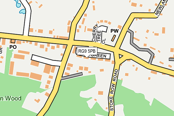 RG9 5PB map - OS OpenMap – Local (Ordnance Survey)