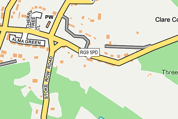 RG9 5PD map - OS OpenMap – Local (Ordnance Survey)