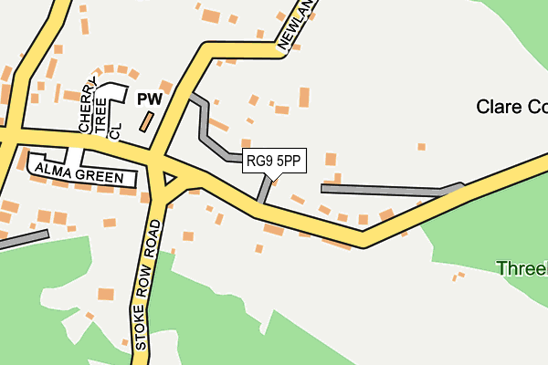 RG9 5PP map - OS OpenMap – Local (Ordnance Survey)