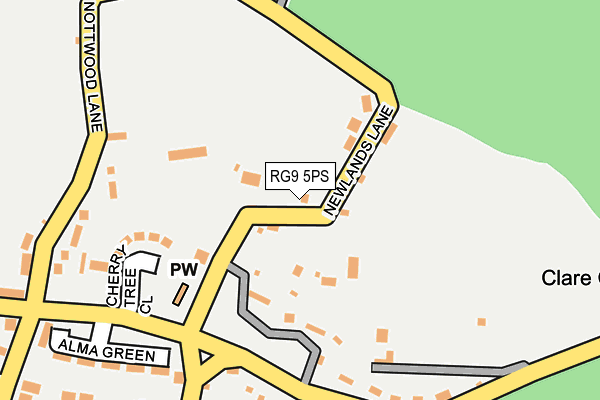 RG9 5PS map - OS OpenMap – Local (Ordnance Survey)