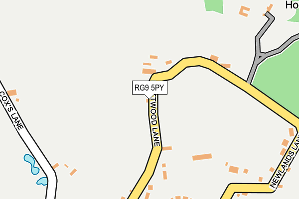 RG9 5PY map - OS OpenMap – Local (Ordnance Survey)