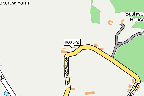 RG9 5PZ map - OS OpenMap – Local (Ordnance Survey)