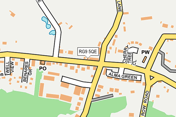 RG9 5QE map - OS OpenMap – Local (Ordnance Survey)