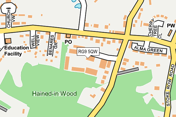 Map of WOOD ADMINISTRATION LTD at local scale