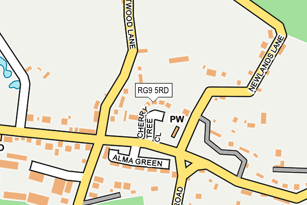 RG9 5RD map - OS OpenMap – Local (Ordnance Survey)