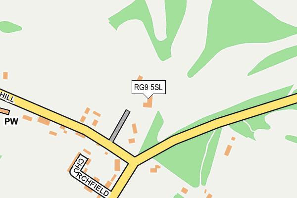 RG9 5SL map - OS OpenMap – Local (Ordnance Survey)