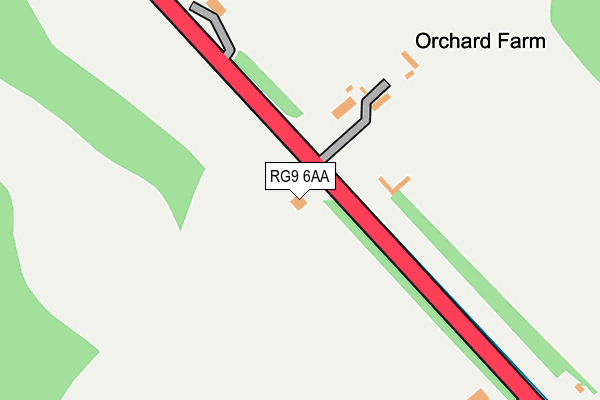 RG9 6AA map - OS OpenMap – Local (Ordnance Survey)