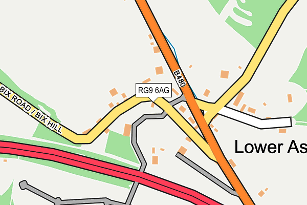 RG9 6AG map - OS OpenMap – Local (Ordnance Survey)