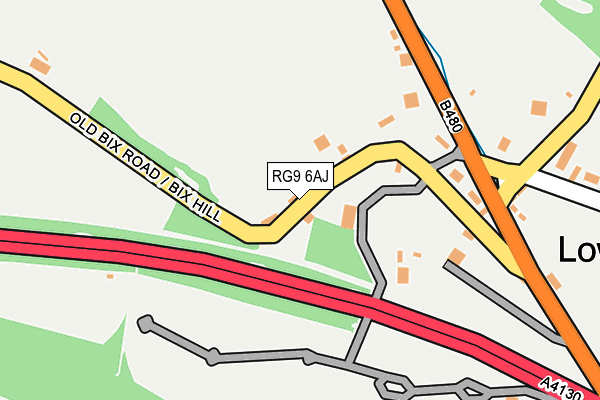 RG9 6AJ map - OS OpenMap – Local (Ordnance Survey)