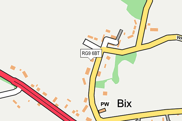 RG9 6BT map - OS OpenMap – Local (Ordnance Survey)