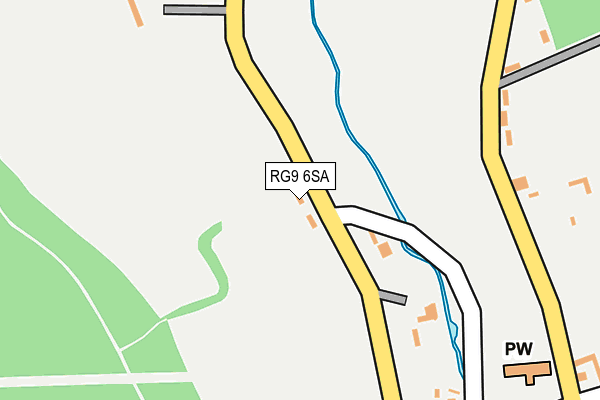 RG9 6SA map - OS OpenMap – Local (Ordnance Survey)