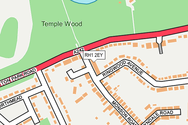 RH1 2EY map - OS OpenMap – Local (Ordnance Survey)