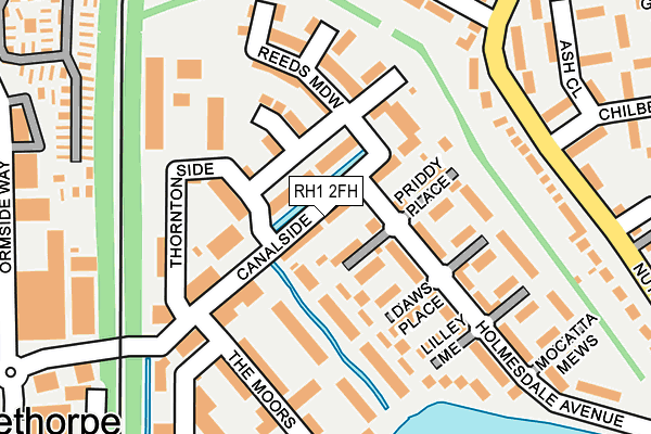 RH1 2FH map - OS OpenMap – Local (Ordnance Survey)