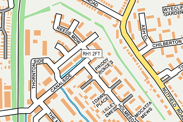RH1 2FT map - OS OpenMap – Local (Ordnance Survey)
