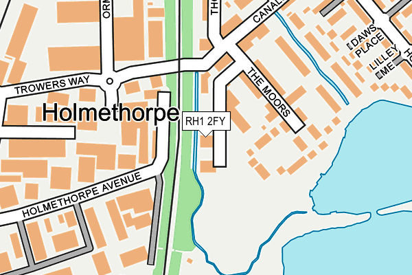 RH1 2FY map - OS OpenMap – Local (Ordnance Survey)