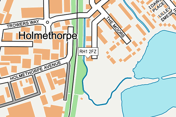 RH1 2FZ map - OS OpenMap – Local (Ordnance Survey)