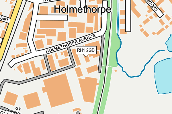 RH1 2GD map - OS OpenMap – Local (Ordnance Survey)