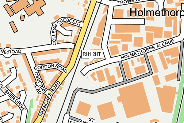 RH1 2HT map - OS OpenMap – Local (Ordnance Survey)