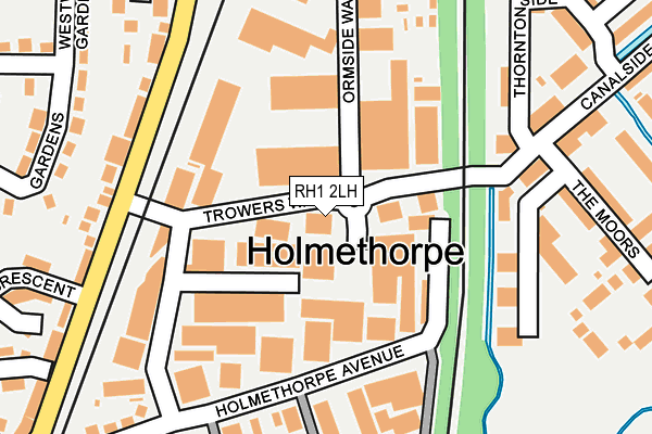 RH1 2LH map - OS OpenMap – Local (Ordnance Survey)