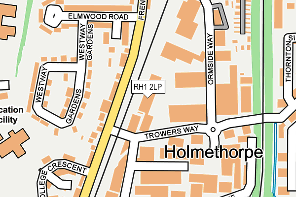 RH1 2LP map - OS OpenMap – Local (Ordnance Survey)