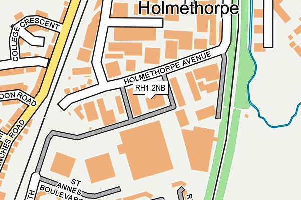 RH1 2NB map - OS OpenMap – Local (Ordnance Survey)