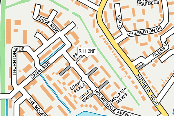 RH1 2NF map - OS OpenMap – Local (Ordnance Survey)