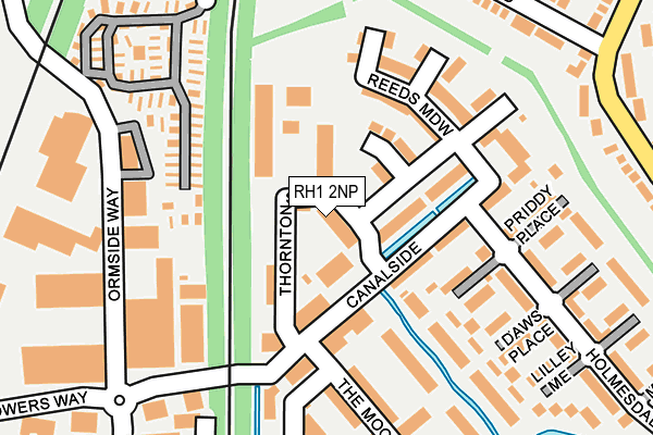 RH1 2NP map - OS OpenMap – Local (Ordnance Survey)