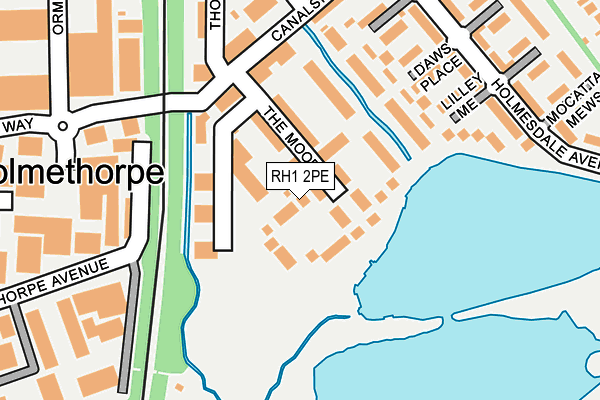 RH1 2PE map - OS OpenMap – Local (Ordnance Survey)