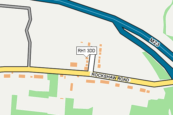 RH1 3DD map - OS OpenMap – Local (Ordnance Survey)