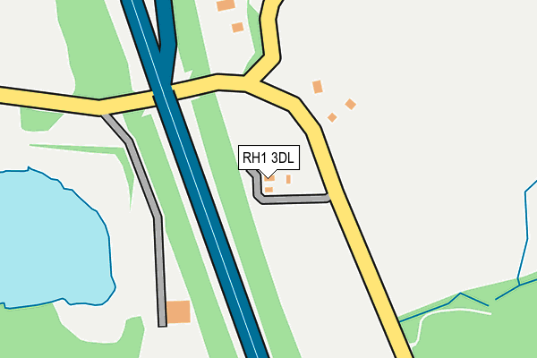 RH1 3DL map - OS OpenMap – Local (Ordnance Survey)
