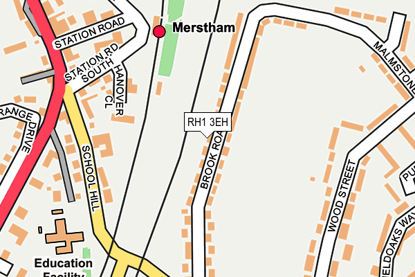 RH1 3EH map - OS OpenMap – Local (Ordnance Survey)