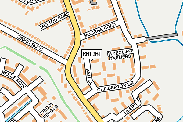 RH1 3HJ map - OS OpenMap – Local (Ordnance Survey)