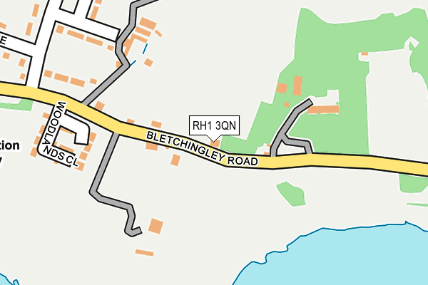 RH1 3QN map - OS OpenMap – Local (Ordnance Survey)