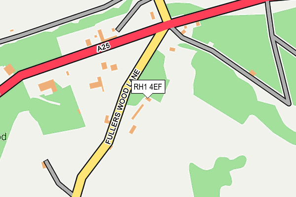 RH1 4EF map - OS OpenMap – Local (Ordnance Survey)