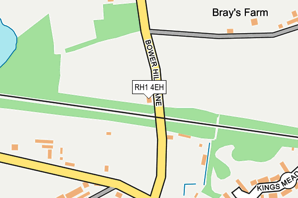 RH1 4EH map - OS OpenMap – Local (Ordnance Survey)