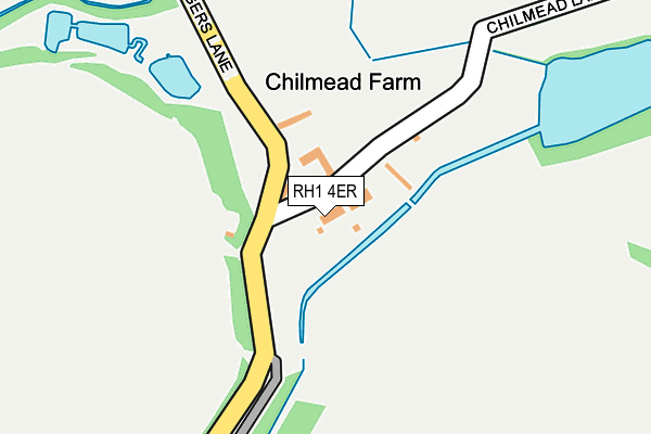 RH1 4ER map - OS OpenMap – Local (Ordnance Survey)