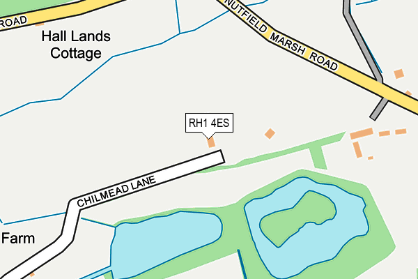 RH1 4ES map - OS OpenMap – Local (Ordnance Survey)