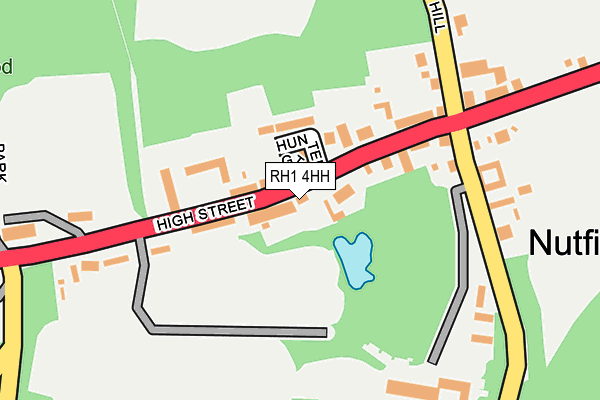 RH1 4HH map - OS OpenMap – Local (Ordnance Survey)