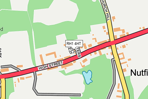 RH1 4HT map - OS OpenMap – Local (Ordnance Survey)