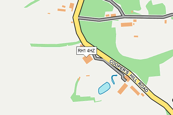 RH1 4HZ map - OS OpenMap – Local (Ordnance Survey)