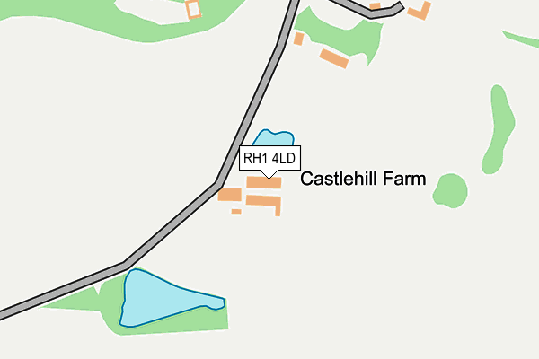 RH1 4LD map - OS OpenMap – Local (Ordnance Survey)