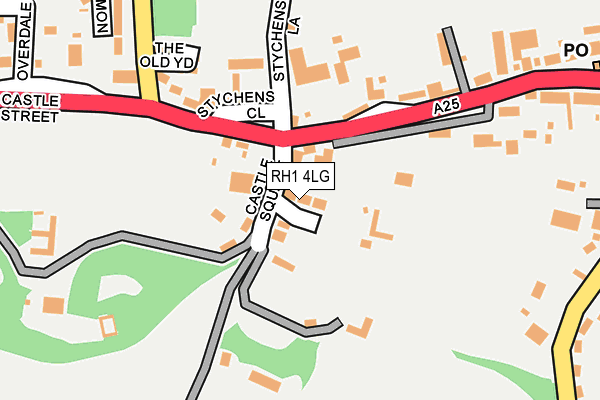 RH1 4LG map - OS OpenMap – Local (Ordnance Survey)