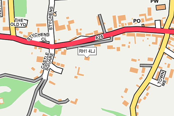 RH1 4LJ map - OS OpenMap – Local (Ordnance Survey)