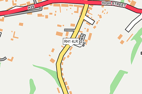 RH1 4LR map - OS OpenMap – Local (Ordnance Survey)